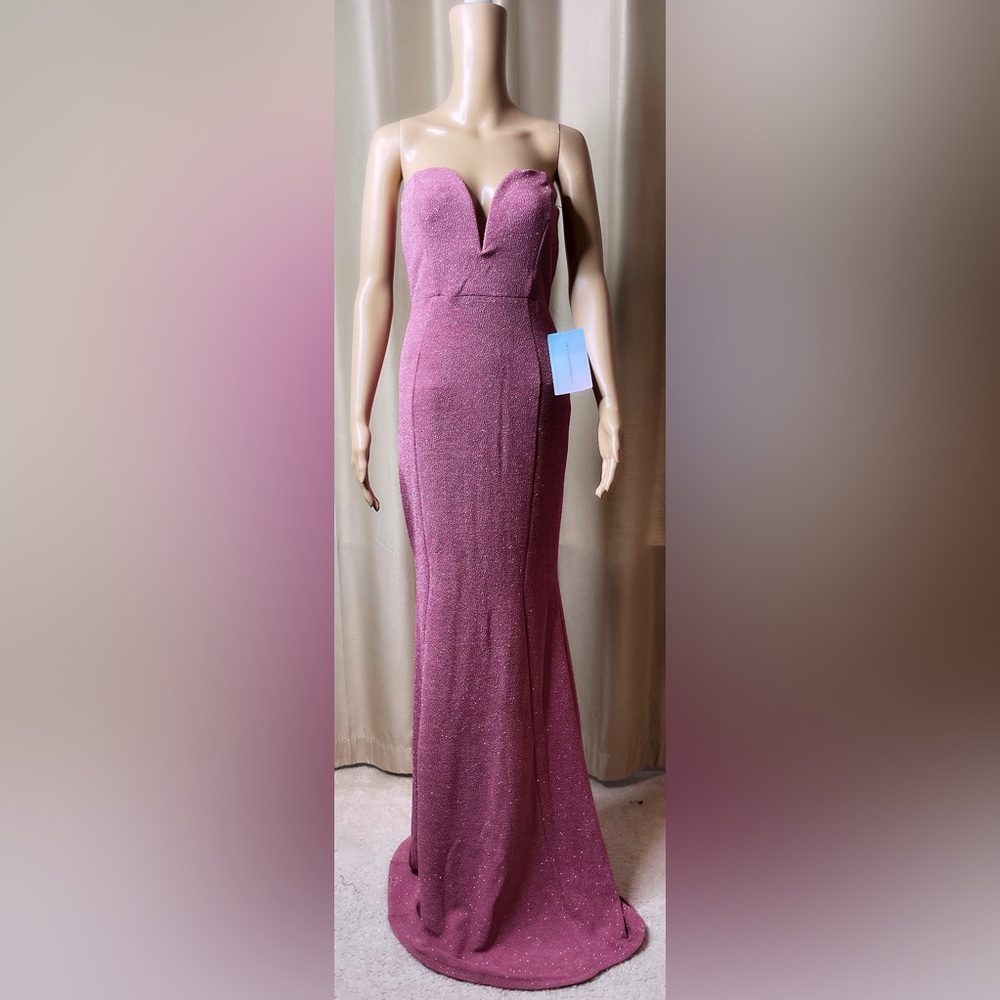 Strapless Deep-Sweetheart Long Mermaid Event Dress - Picture 6 of 12